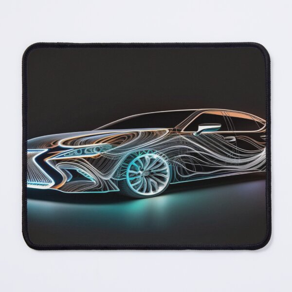 Item preview, Intricate Volumetric Lighting Artwork Of Futuristic Cars designed and sold by Unwind-Art-Work.