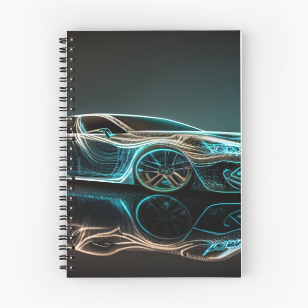 Item preview, Intricate Volumetric Lighting Artwork Of Futuristic Cars designed and sold by Unwind-Art-Work.