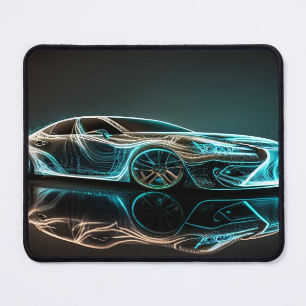 Item preview, Intricate Volumetric Lighting Artwork Of Futuristic Cars designed and sold by Unwind-Art-Work.