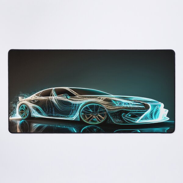 Item preview, Intricate Volumetric Lighting Artwork Of Futuristic Cars designed and sold by Unwind-Art-Work.