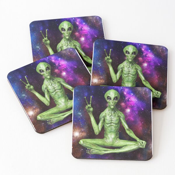 Item preview, Aliens for Peace - Galaxy - Extraterrestrial - Sci Fi designed and sold by StJames-Art.