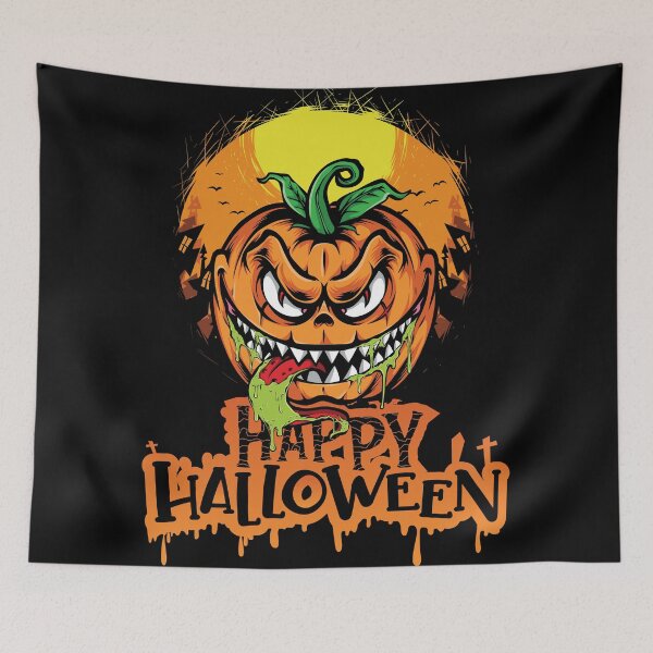 Item preview, Happy Halloween Pumpkin Art designed and sold by DastagirArts.
