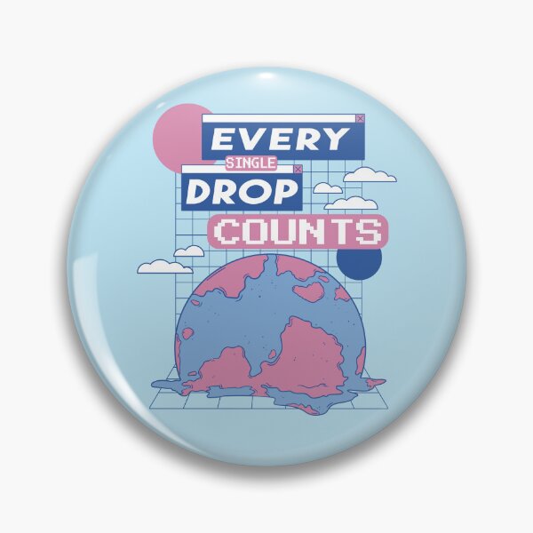 Item preview, Water conservation Earth Day Climate Change Synthwave Art designed and sold by MrEddie10.