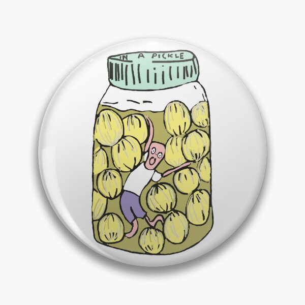Item preview, In a pickle person in pickled onion jar designed and sold by MiowandMolly.
