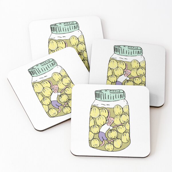 Item preview, In a pickle person in pickled onion jar designed and sold by MiowandMolly.