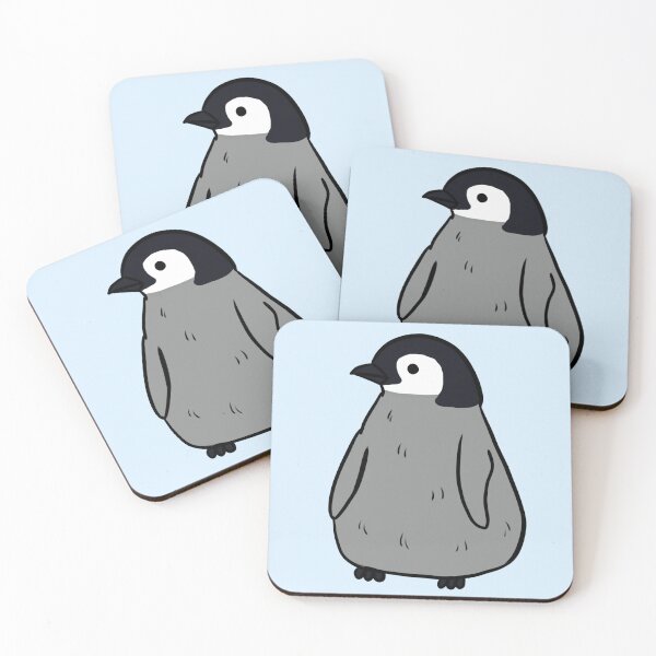 Item preview, Cute baby emperor penguins adorable penguin cartoon illustration  designed and sold by Yarafantasyart.