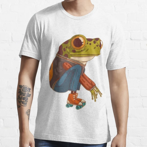 Frog & Toad Fishing Vintage Classic Book Frog Reading Book Men's T-shirt  Back Print