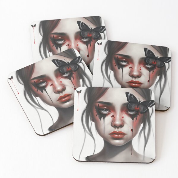 Item preview, Goth Girl Portrait designed and sold by WalterWhatFace.