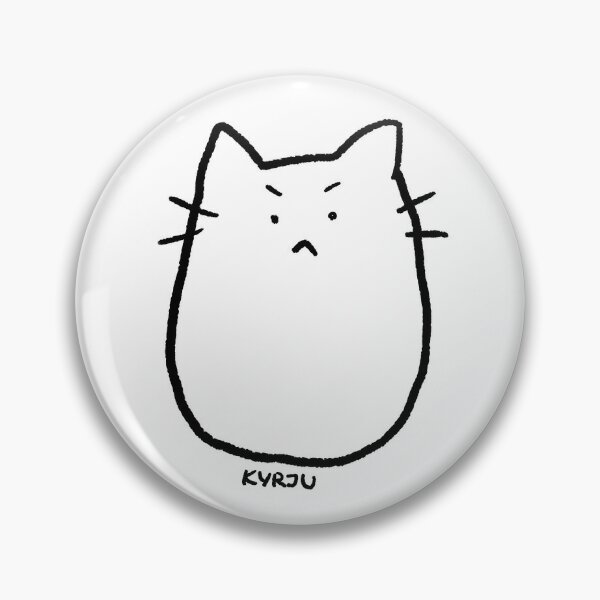 Ugly Coughing Cat Meme Pin Button Badge Coughing Cat Meme 