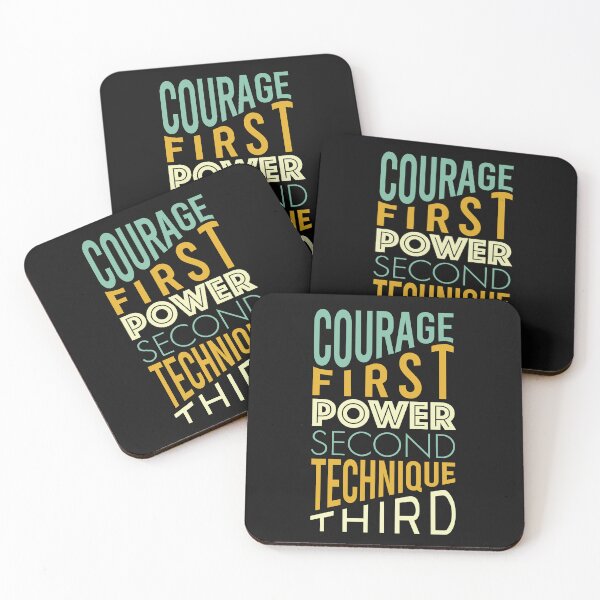Item preview, Martial Arts Saying Courage First designed and sold by whyitsme.