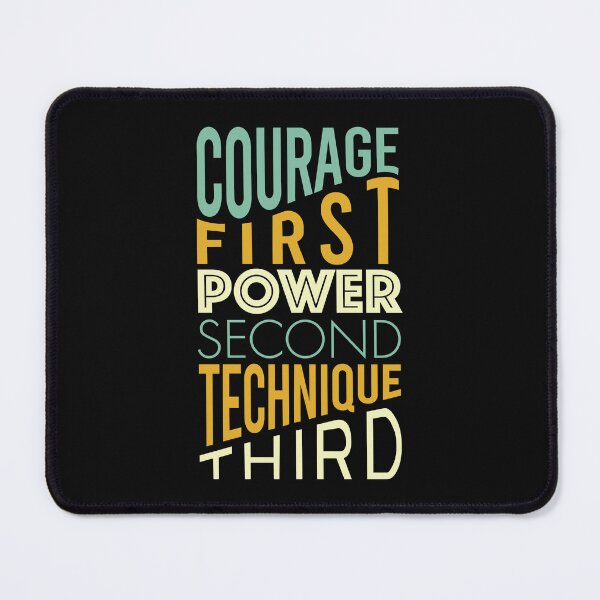 Item preview, Martial Arts Saying Courage First designed and sold by whyitsme.