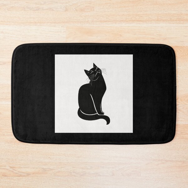 Item preview, Black Cat Silhouette Sitting Prim designed and sold by Earth Nature Creations.