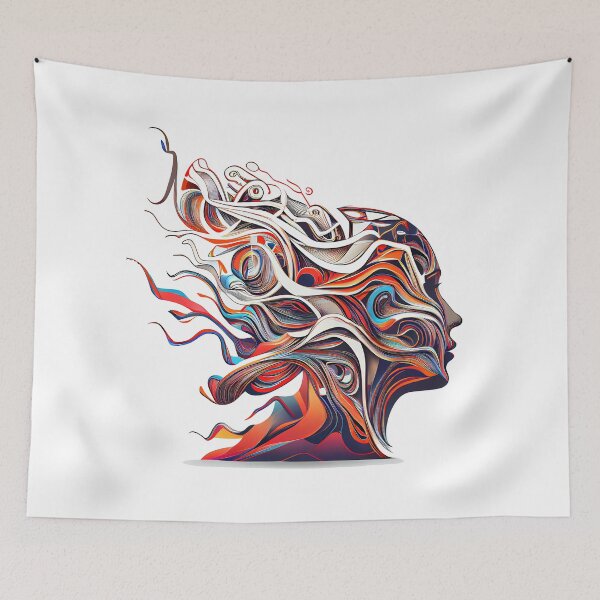 Item preview, Colorful Brainwaves A Vibrant Representation of the Mind designed and sold by Rob Wilson.