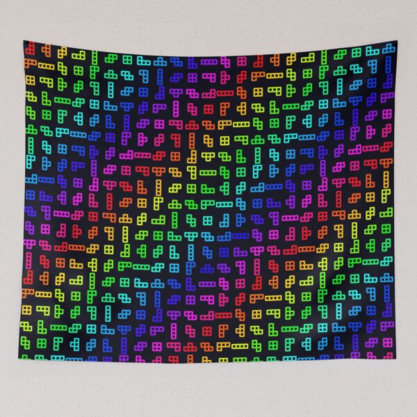 Item preview, Tetris rainbow pattern designed and sold by nexo-dim.