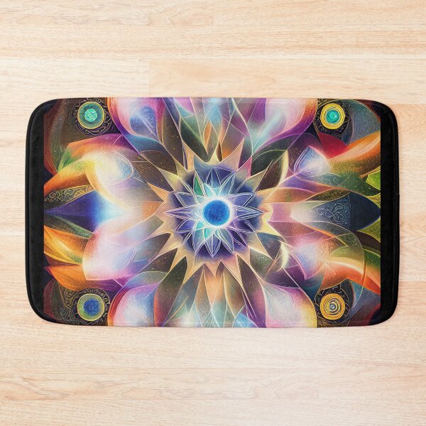 Item preview, "Sacred Vision Mandala #2" A Stunning Piece of Art Combining Sacred Geometry and Visionary Art designed and sold by Nirou-Art.