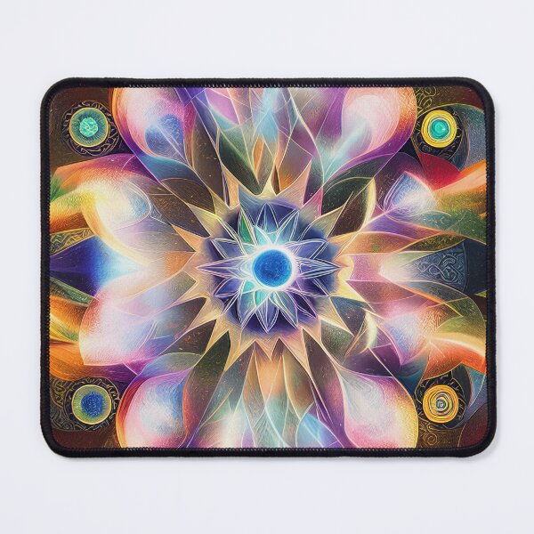 Item preview, "Sacred Vision Mandala #2" A Stunning Piece of Art Combining Sacred Geometry and Visionary Art designed and sold by Nirou-Art.