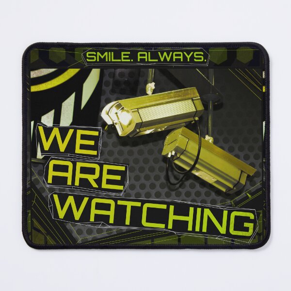 Item preview, WE ARE WATCHING poster designed and sold by Cabled Creature.