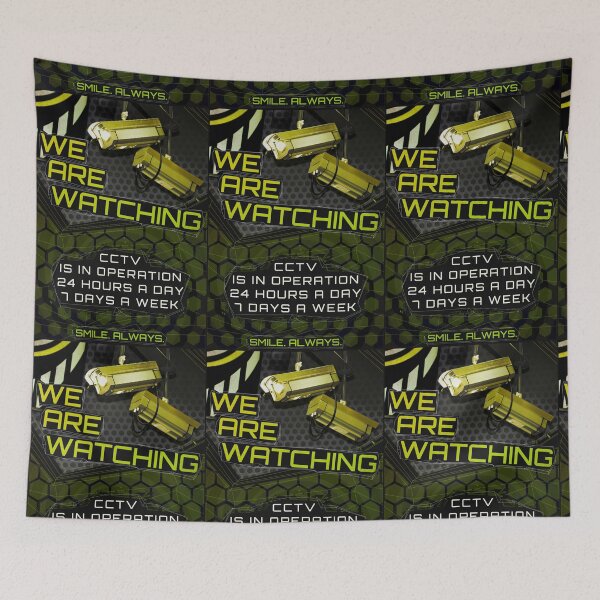 Item preview, WE ARE WATCHING poster designed and sold by Cabled Creature.