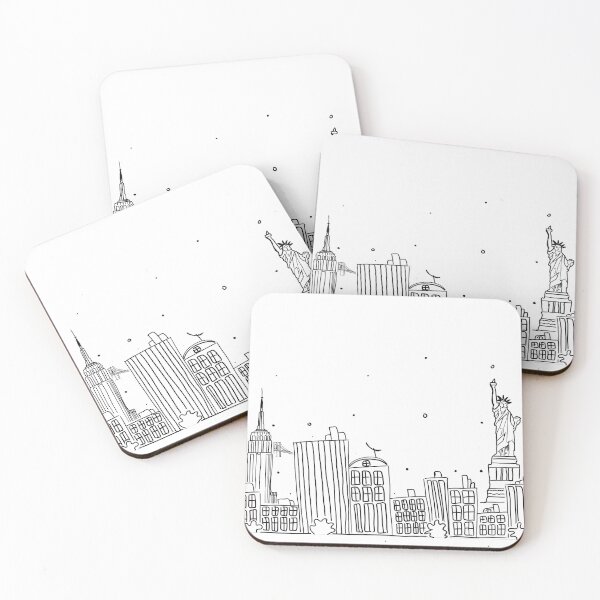 Item preview, New York Skyline Design. Empire tower. USA Skyline. City skyline. Brooklyn bridge designed and sold by BrigitaArtShop.