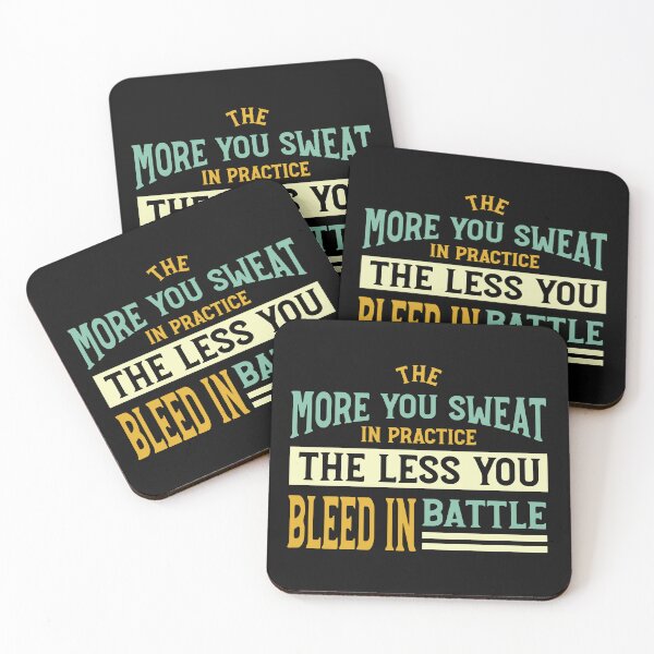 Item preview, Martial Arts Quote The More You Sweat In Practice designed and sold by whyitsme.