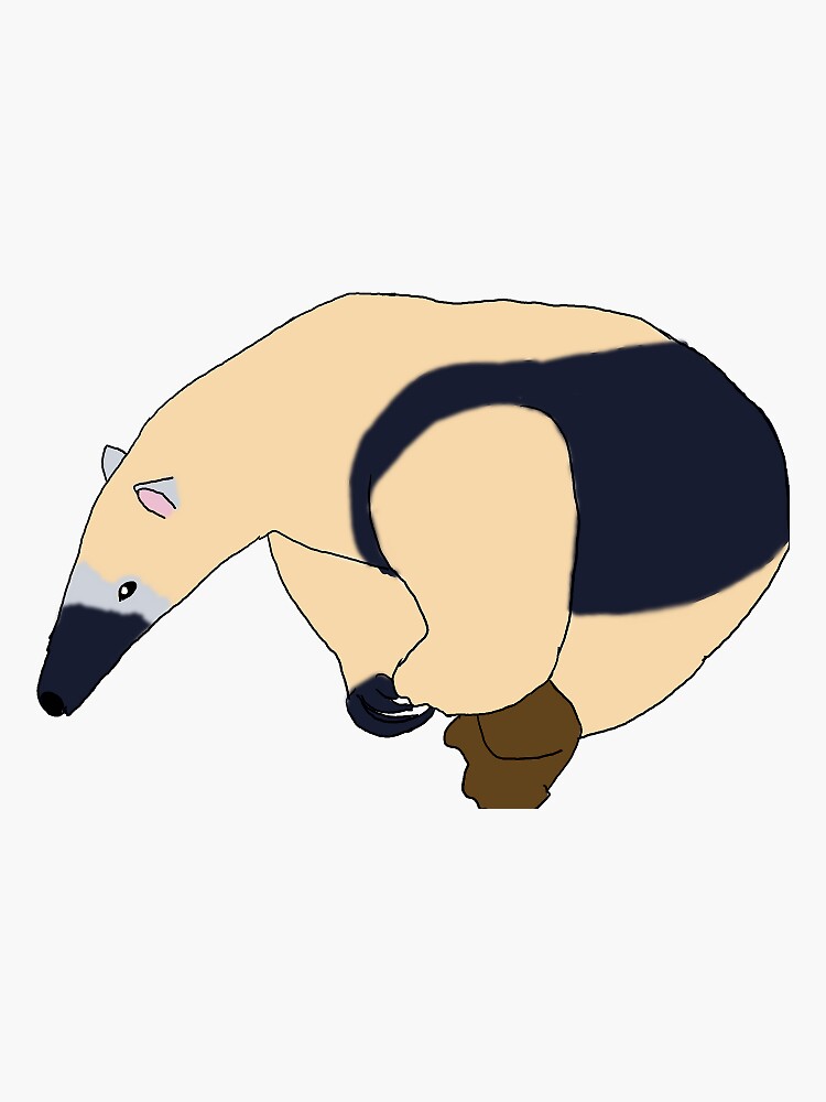 Flavvore Tamandua Pose | Sticker