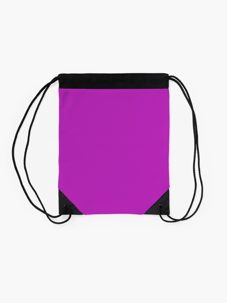 purple drawstring bag