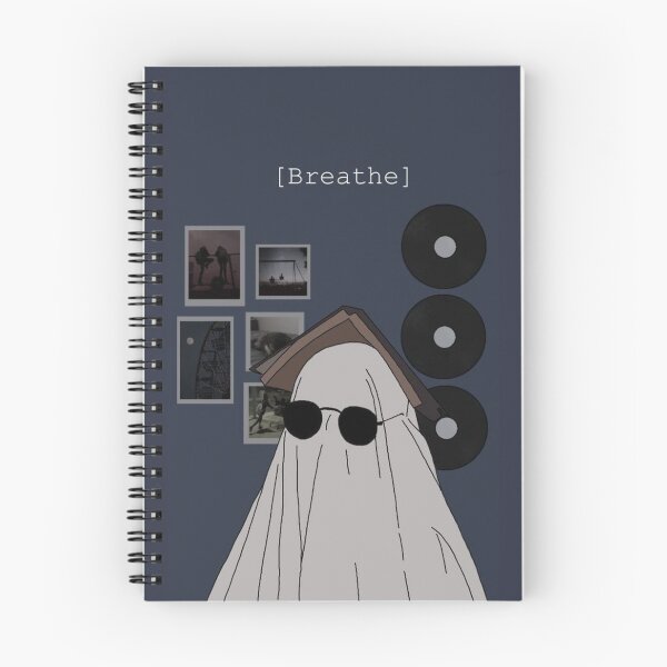 Item preview, ghost with glasses   music plates   book  breathe designed and sold by polich.
