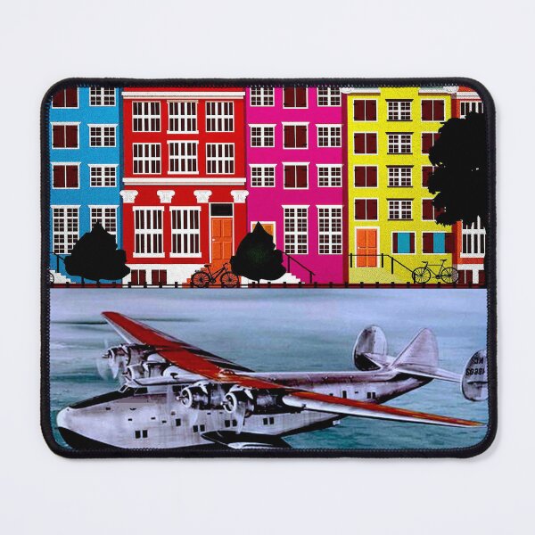 Item preview, IMPERIAL AIRWAYS : Vintage Fly To AMSTERDAM NETHERLANDS Travel Advertising Print designed and sold by posterbobs.