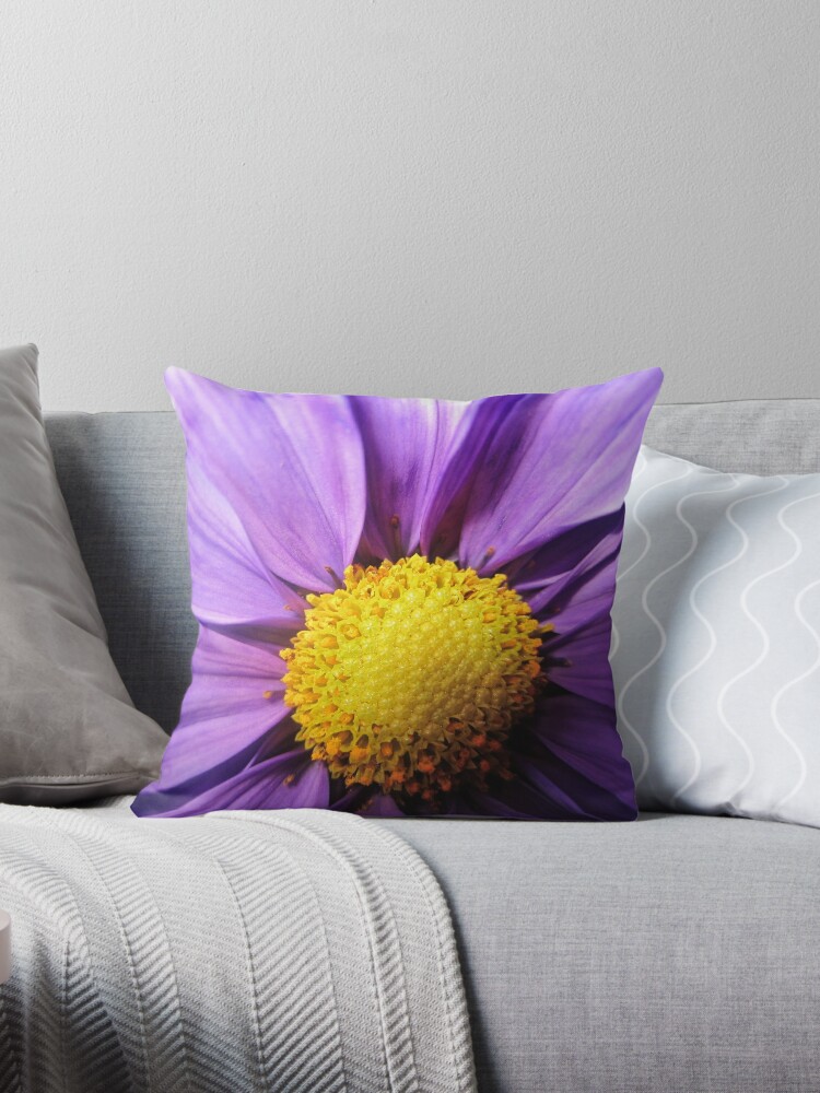 Purple and yellow hot sale pillows