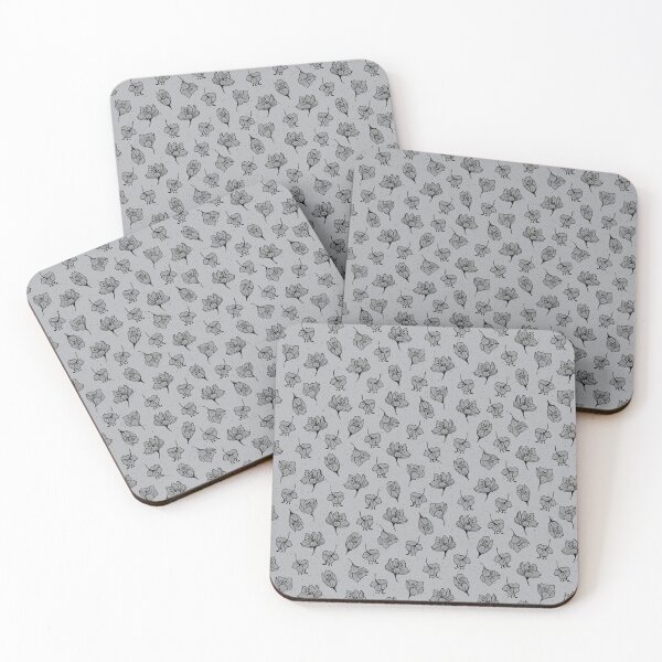 Item preview, Alhambra pomegranate flowers with dusty blue texture background designed and sold by cezidesign.