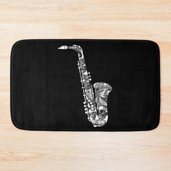 Item preview, tattoo sax t-shirt designed and sold by dreamer-zone.