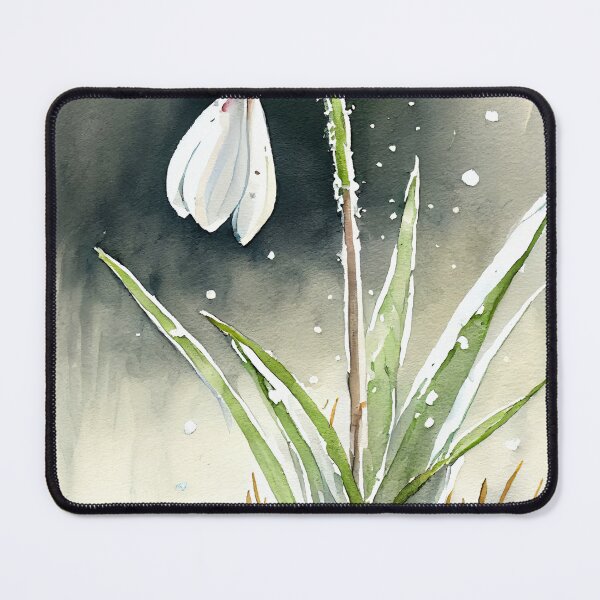 Item preview, "Winter's First Bloom" Watercolor Painting designed and sold by Paintings By Simon .