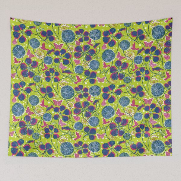 Item preview, Jardín de capuchina africana (Pantone Lime Punch) designed and sold by HelenPDesigns.