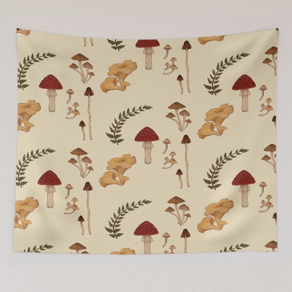 Item preview, Aesthetic vintage mushrooms designed and sold by IsabelaDuffles.