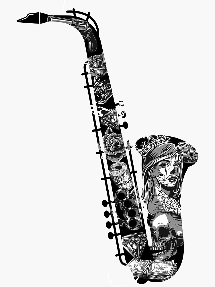 50 Saxophone Tattoo Designs for Men [2024 Inspiration Guide]