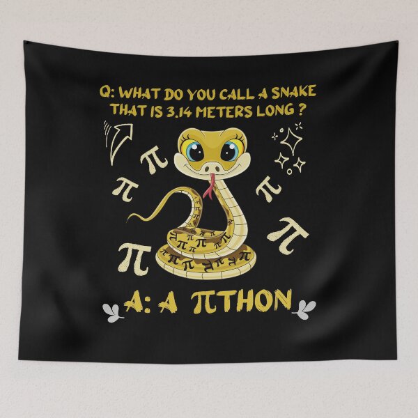Item preview, Python Pithon Pi Symbol Funny Math Teacher Pi Day designed and sold by zaide19.