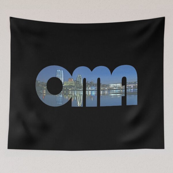 Item preview, Omaha, Nebraska OMA Cityscape designed and sold by CrabbyLobster.