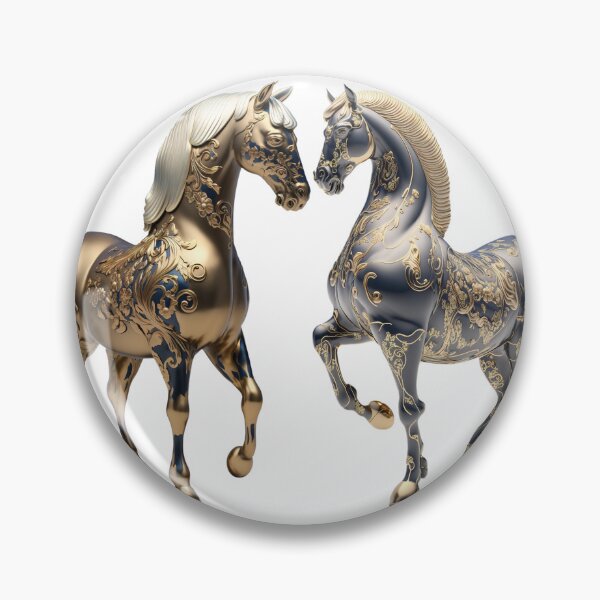 Artikelvorschau, Couple Horses imari China material photo 3 entworfen und verkauft von jetaiart.