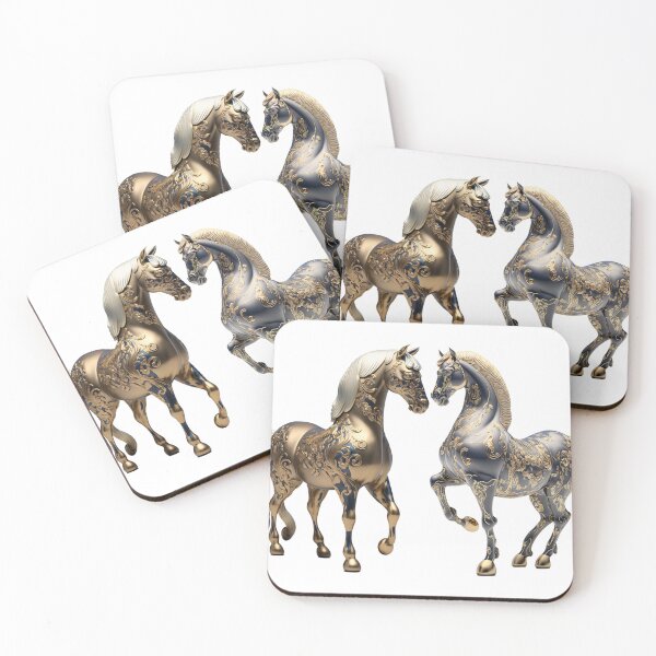 Artikelvorschau, Couple Horses imari China material photo 3 entworfen und verkauft von jetaiart.
