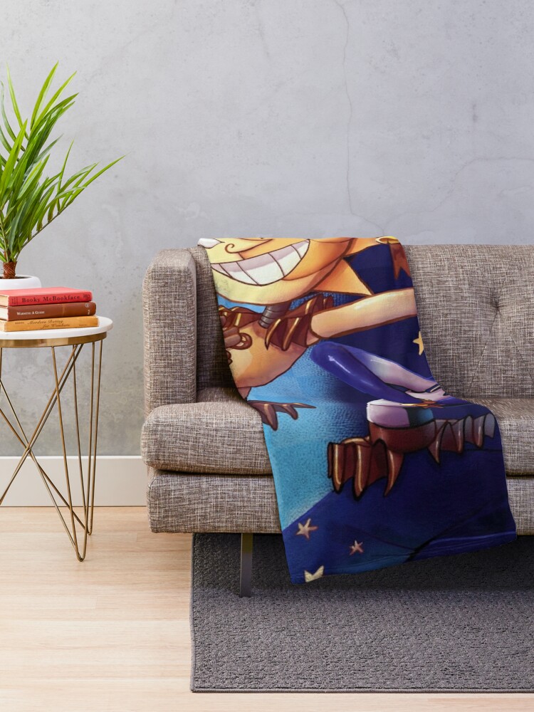 Disover fnaf security breach sun and moon Throw Blanket