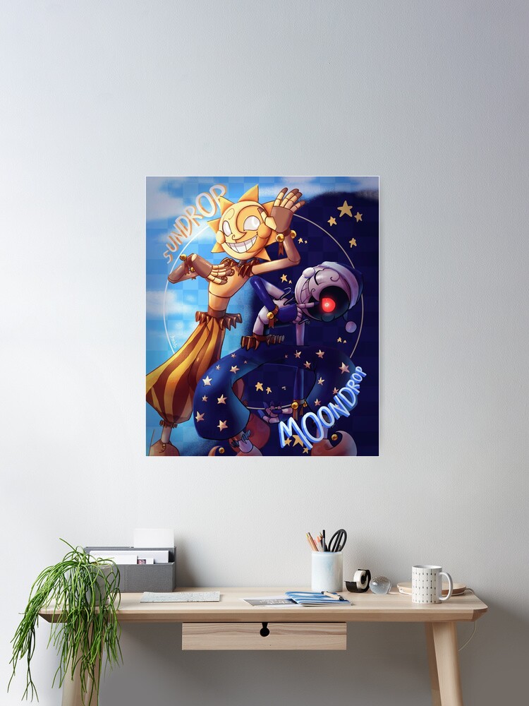 FNAF: Security Breach, Sun and Moon Poster, 11 X 17 Five Nights at Freddy's  Fanart Digital Print, Sun Drop, Moon Drop, Ruin DLC 