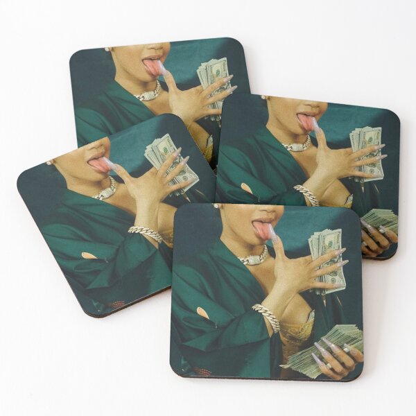 Item preview, rich business girl with money dollars designed and sold by polich.