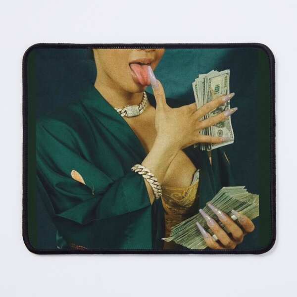 Item preview, rich business girl with money dollars designed and sold by polich.