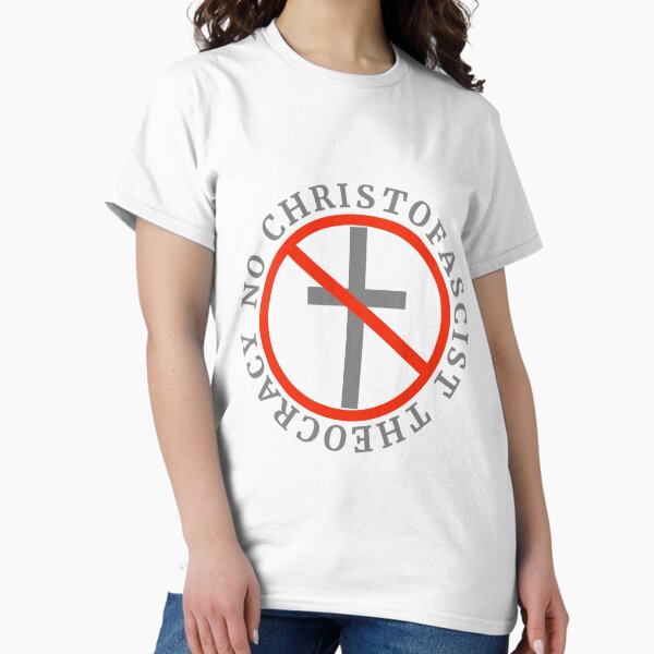 Item preview, No Christofascist Theocracy  designed and sold by Rachel the Artist .
