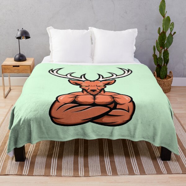 Item preview, DEER VECTOR MASCOT WITH A MIGHTY BODY designed and sold by Ruben37.