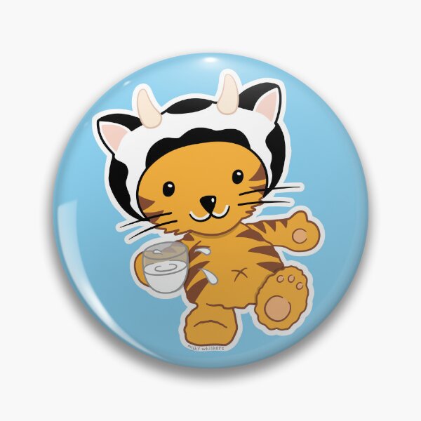 Item preview, Milky Whiskers ginger kitten running spilling milk. designed and sold by B-143.