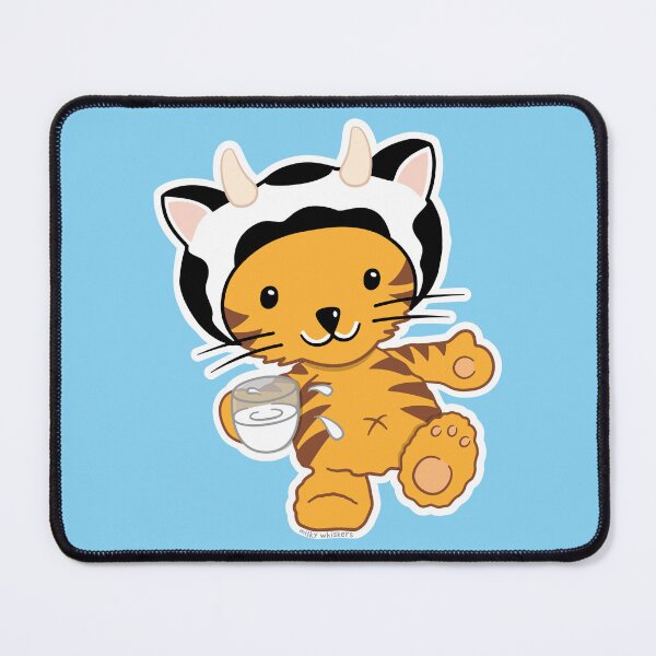 Item preview, Milky Whiskers ginger kitten running spilling milk. designed and sold by B-143.