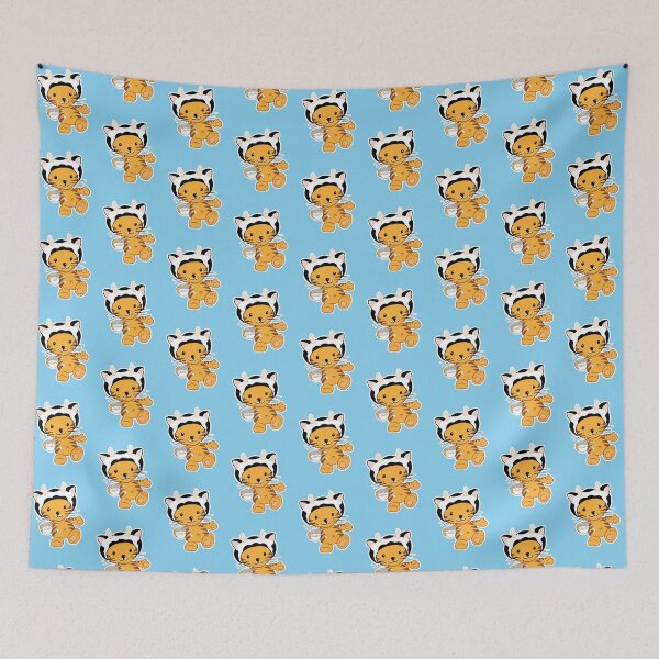 Item preview, Milky Whiskers ginger kitten running spilling milk. designed and sold by B-143.