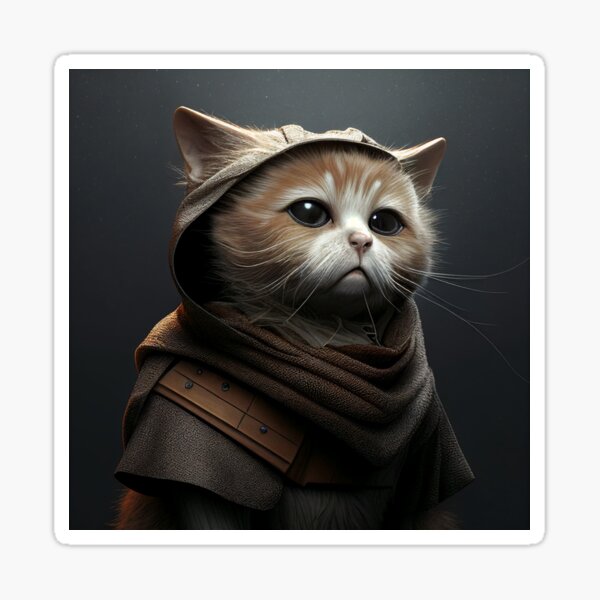 Cat in Cloak Resistance Sticker