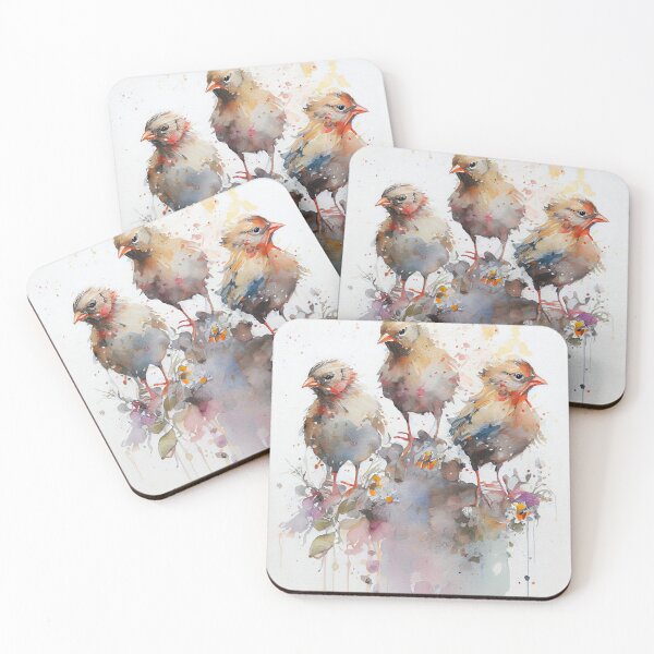 Item preview,  "Three Little Chicks" Watercolor Painting designed and sold by Paintings By Simon .